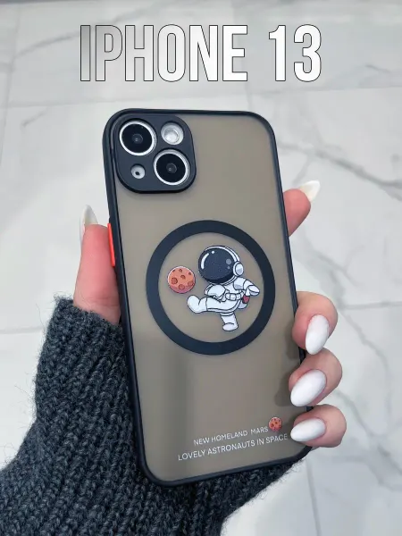 LUCKYSUIT Силиконовый чехол Magsafe для iPhone 13 Космос