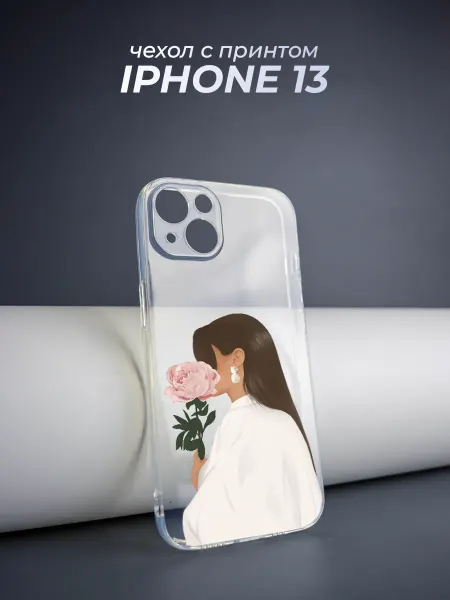 MOZZ Чехол на iPhone 13 с принтом