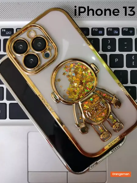 Orangeman Чехол на iphone 13 Астронавт с блестками