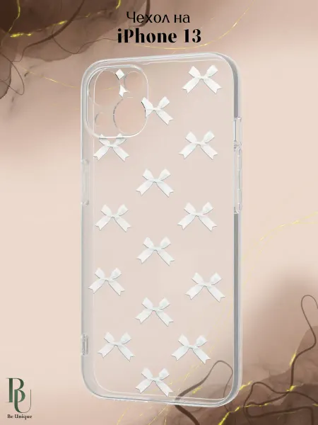 Be Unique Чехол на iPhone 13 с принтом Бантики