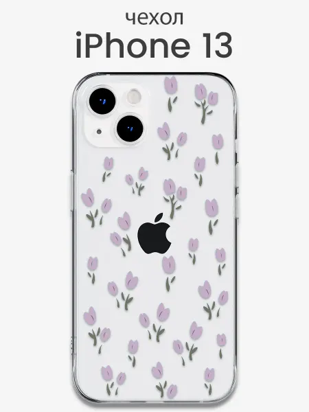 Мобимания Чехол iPhone 13 с рисунком прозрачный