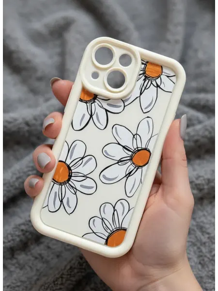 Good Luck Clover Чехол на iphone 14 15 plus Серебристые сердечки