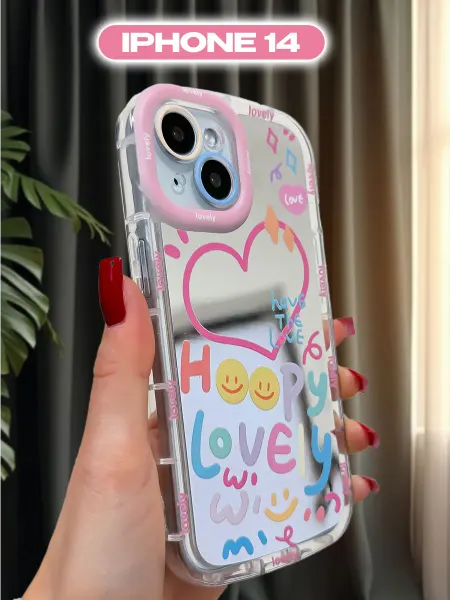 1A-Case Чехол на iphone 14 зеркальный