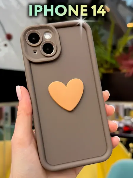 1A-Case Чехол на iphone 14 с сердечком