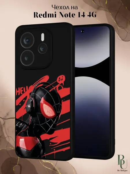 Be Unique Чехол на Redmi Note 14 4G Человек Паук