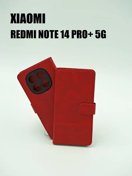 Not typical Чехол на Redmi Note 14 Pro+ 5G книжка красный
