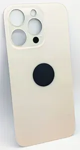 Задняя крышка для iPhone 14 Pro (A2891) Золото (стекло, монолит, широкий вырез под камеру, логотип) - Премиум