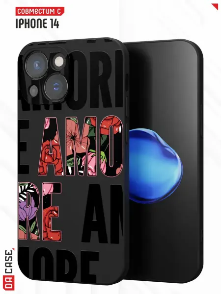 DACase Чехол на iPhone 14 с принтом Amore