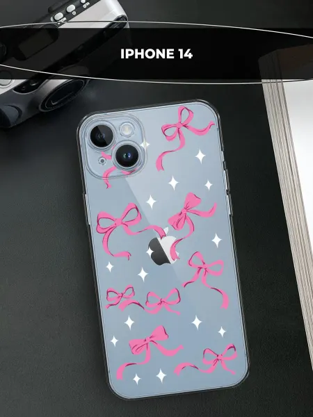 Avocase Чехол на Apple iPhone 14 с бантиками