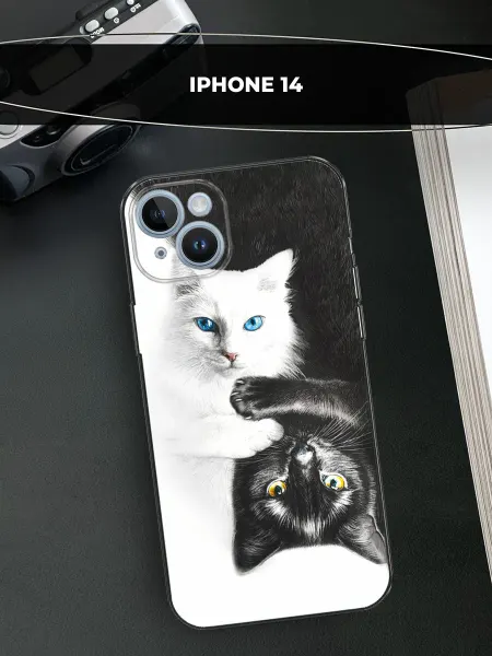 Avocase Чехол на Apple iPhone 14 с котиками