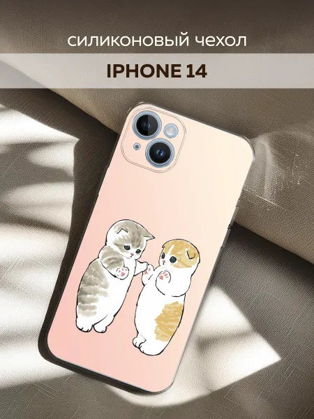 Capsi Case Чехол на Apple iPhone 14 с котиками