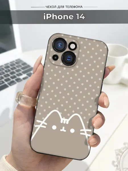 SLP Case Чехол на Apple iPhone 14 кот в горошек