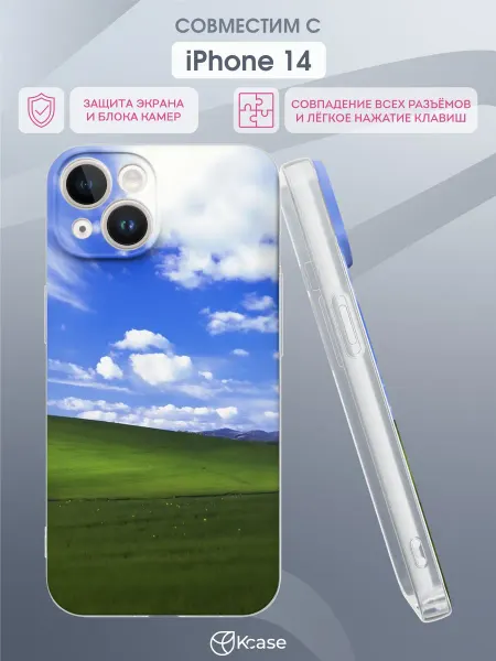 Kcase Чехол на Apple iPhone 14 с принтом windows