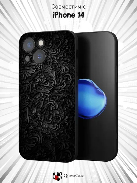 QuestCase Чехол на Apple iPhone 14 с принтом Орнамент