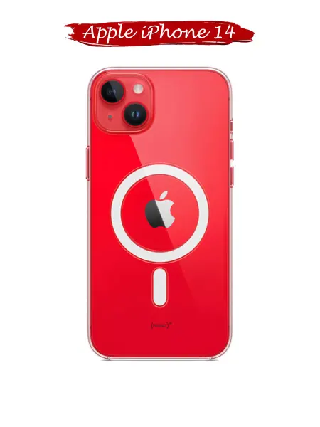 Mobile[case] Прозрачный чехол на iPhone 14 силиконовый c MagSafe