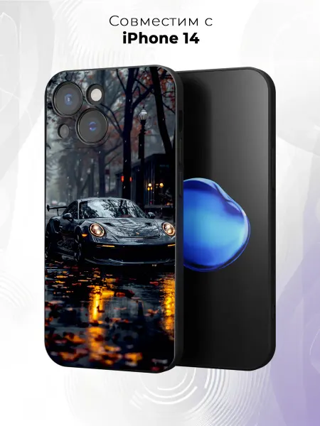 Case it Чехол на iPhone 14 с принтом Porsche