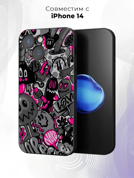 Case it Чехол на iPhone 14 с принтом Граффити