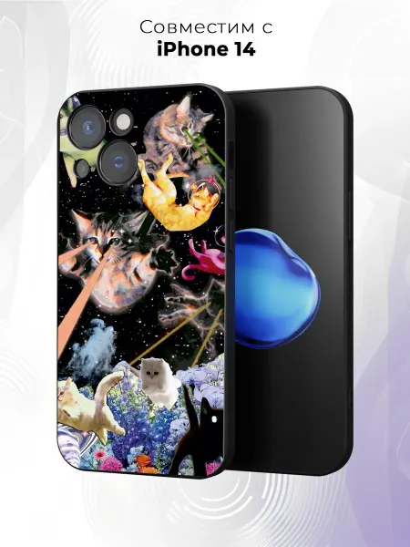 Case it Чехол на iPhone 14 с принтом Котики