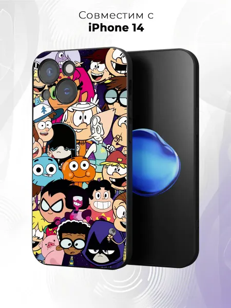 Case it Чехол на iPhone 14 с мультяшным принтом