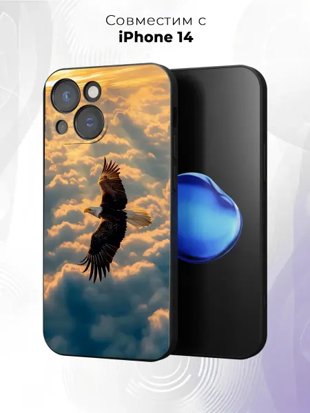 Case it Чехол на iPhone 14 с принтом Орел