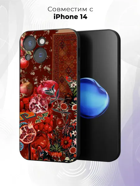 Case it Чехол на iPhone 14 с принтом Цветы