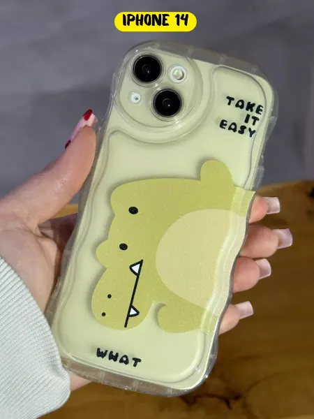 CaseLove Чехол на iPhone 14 с принтом Крокодил