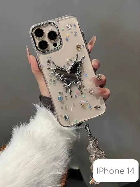 Popkins Чехол на iPhone 14 coquette