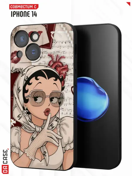DACase Чехол на iPhone 14 с принтом Бетти Буп