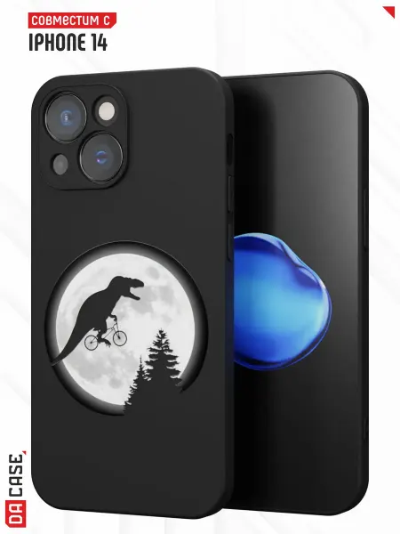 DACase Чехол на iPhone 14 с принтом на Луне