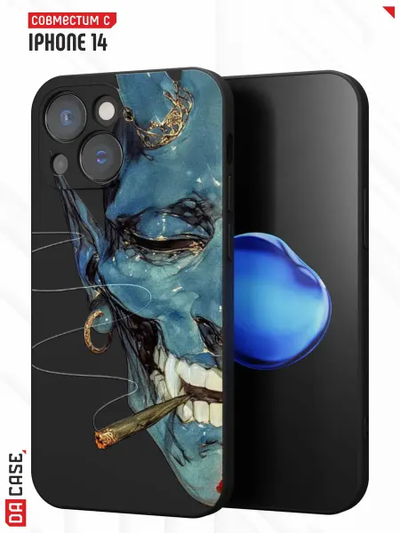 DACase Чехол на iPhone 14 с принтом маска