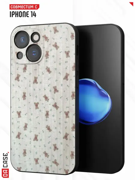 DACase Чехол на iPhone 14 с принтом Мишки