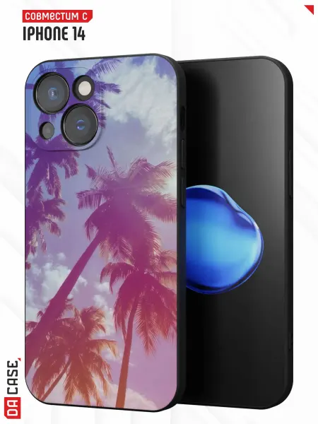 DACase Чехол на iPhone 14 с принтом Пальмы
