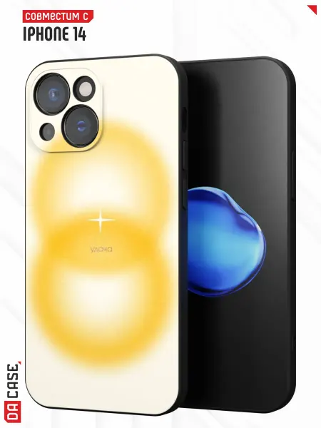 DACase Чехол на iPhone 14 с принтом Свечение
