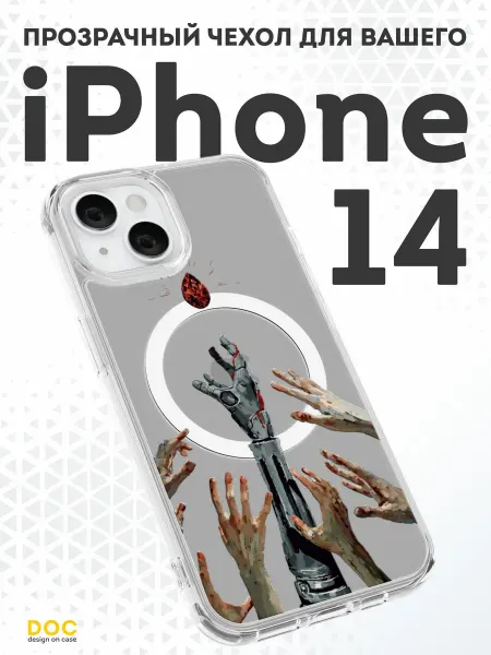 DesignOnCase Чехол с MagSafe на iPhone 14 с принтом Аниме