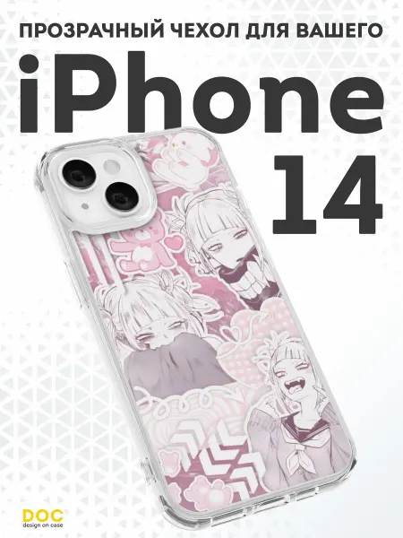DesignOnCase Чехол-бампер на iPhone 14 с принтом Аниме