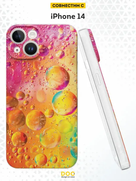 DesignOnCase Чехол на iPhone 14 с принтом Пузыри