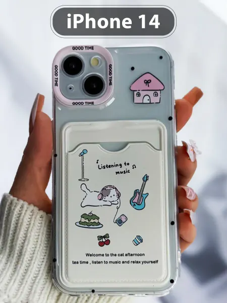 Drivero Чехол на iPhone 14 с кармашком силиконовый