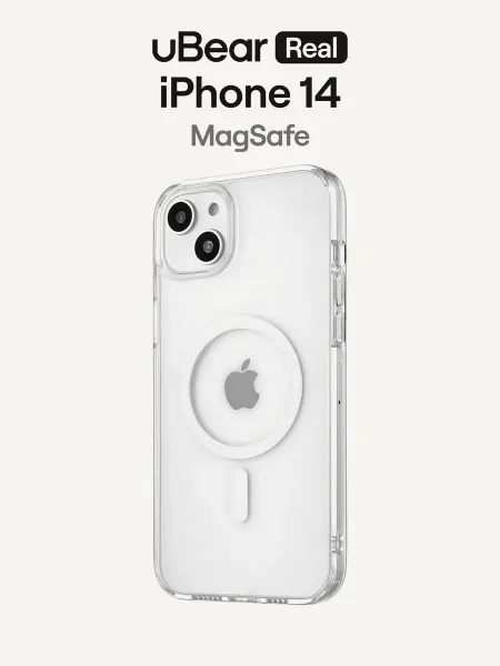 UBear Чехол на iPhone 14, прозрачный, MagSafe