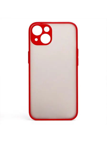 Promise mobile Чехол iPhone 14 пластиковый с окантовкой красный