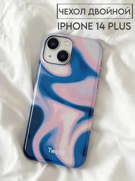 TwoSS Чехол на Iphone 14 Plus двойной глянцевый Pinterest