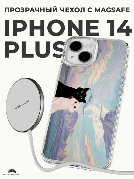 Мобилиус Чехол на iPhone 14 Plus с принтом y2k