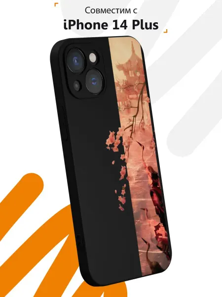 Мобилиус Чехол на iPhone 14 Plus с принтом Аниме
