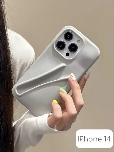 Popkins Чехол на iPhone 14 с держателем для блеска