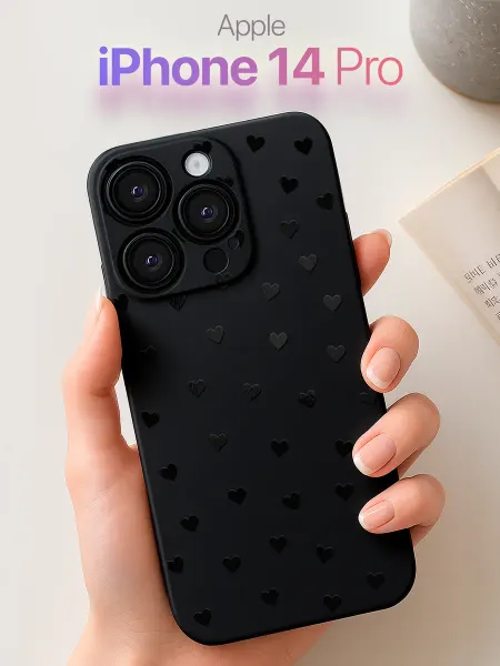 SCDesign Чехол на iPhone 14 Pro с сердечками