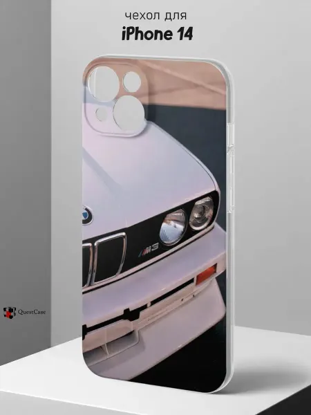 QuestCase Чехол на iPhone 14 с принтом Машина