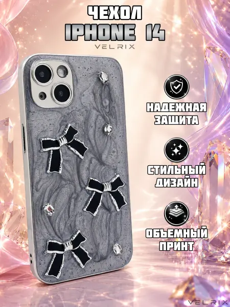 VELRIX Чехол для iPhone 14 Бантик