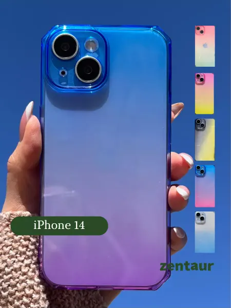 ZENTAUR Чехол на iPhone 14 с принтом градиент