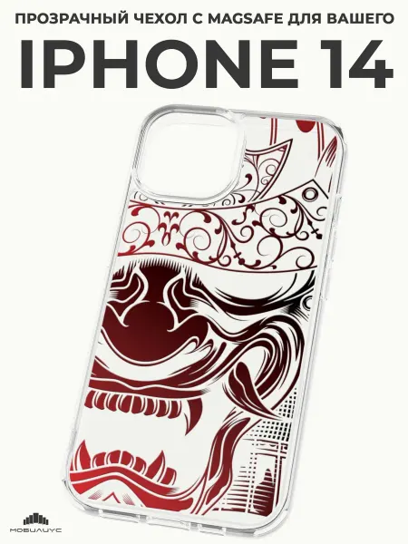 Мобилиус Чехол-бампер на iPhone 14 с принтом Аниме