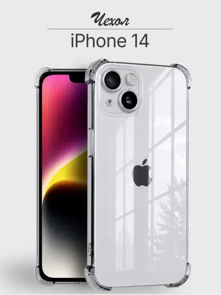 Мобимания Чехол iPhone 14 прозрачный противоударный