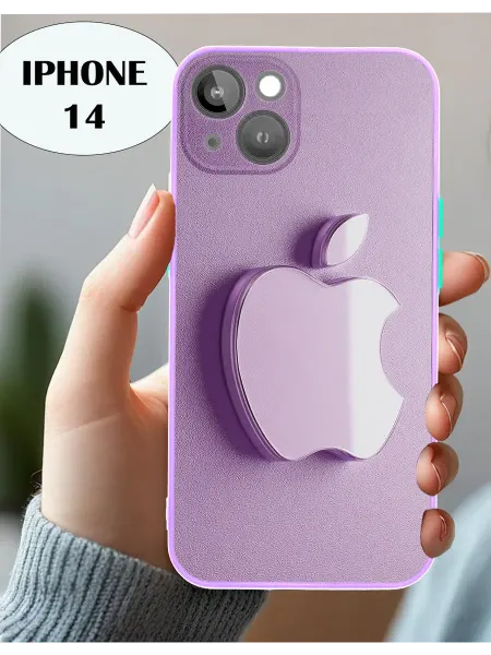 Чехол на iPhone 14 с принтом яблоко